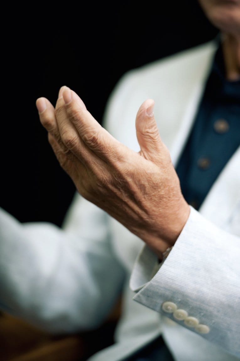 数多のホームランを生んできた王貞治の手（2012年）©︎Mami Yamada