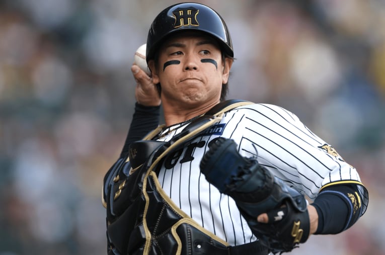 自身初の開幕2軍から、1軍昇格を果たした阪神・梅野隆太郎（34歳）の今 ／ photograph by Sankei Shimbun