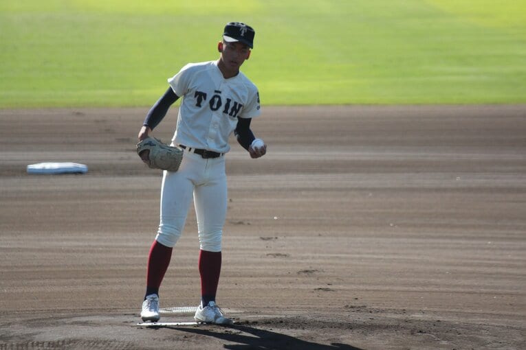 大阪桐蔭・前田悠伍（2022年秋）©︎Hideki Sugiyama