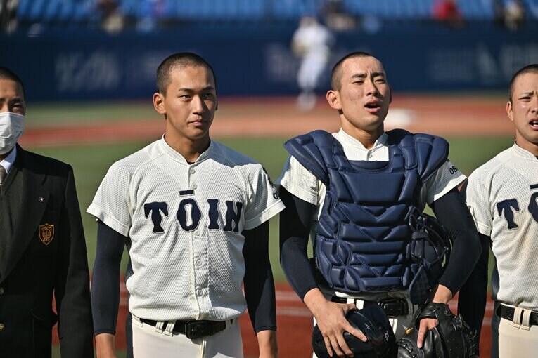 エースの前田悠伍（左）を擁した大阪桐蔭だったが、今夏は履正社に敗れた　 ©Hideki Sugiyama