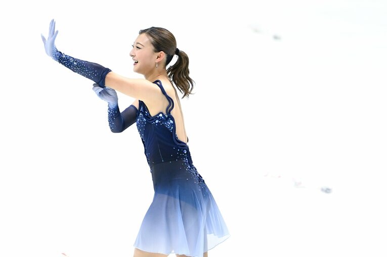 NHK杯で圧巻の演技を見せ、優勝を果たした坂本花織　©Asami Enomoto