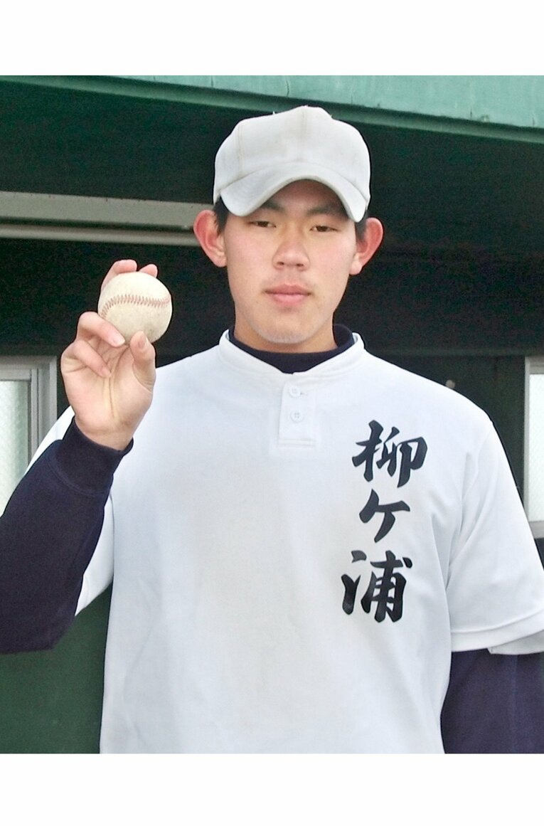 山口俊の高校時代（柳ヶ浦／大分）。2005年撮影　©KYODO