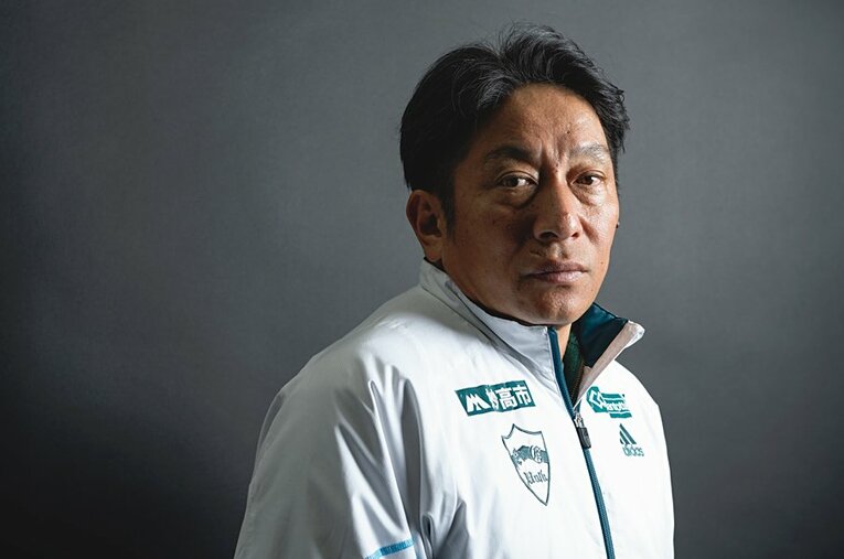 箱根駅伝で総合優勝6回を誇る青山学院大学の原晋監督。第100回大会に向けて青学メソッドと王座奪還への秘策を語った ／ photograph by Rei Itaya