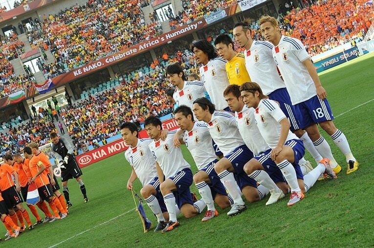 2010南アフリカW杯オランダ戦スタメン ／ photograph by Kaoru Watanabe/JMPA