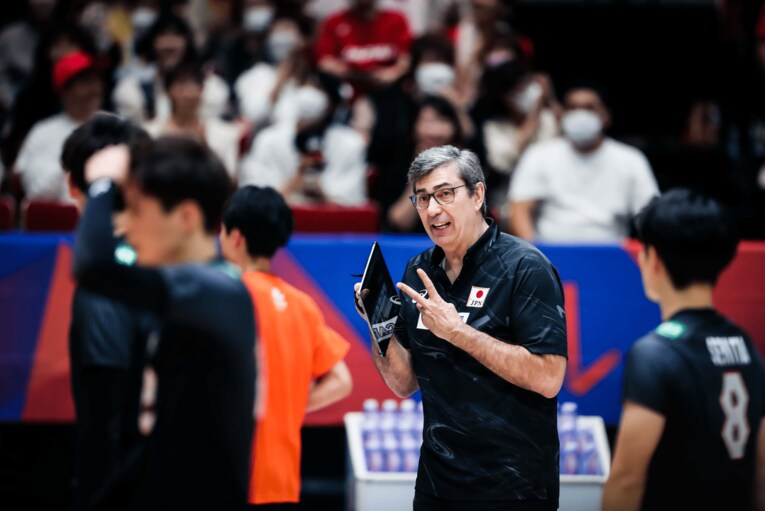 ネーションズリーグ フランス戦　©︎FIVB