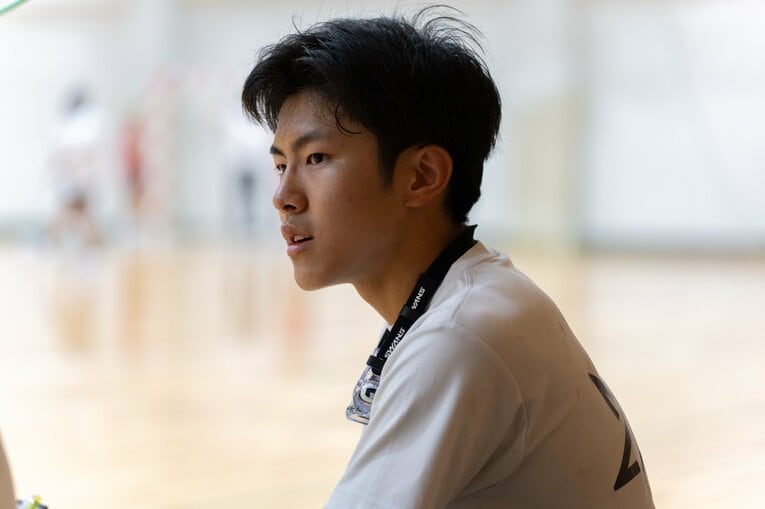 チームの主将を務める2年生の山崎　©Shiro Miyake