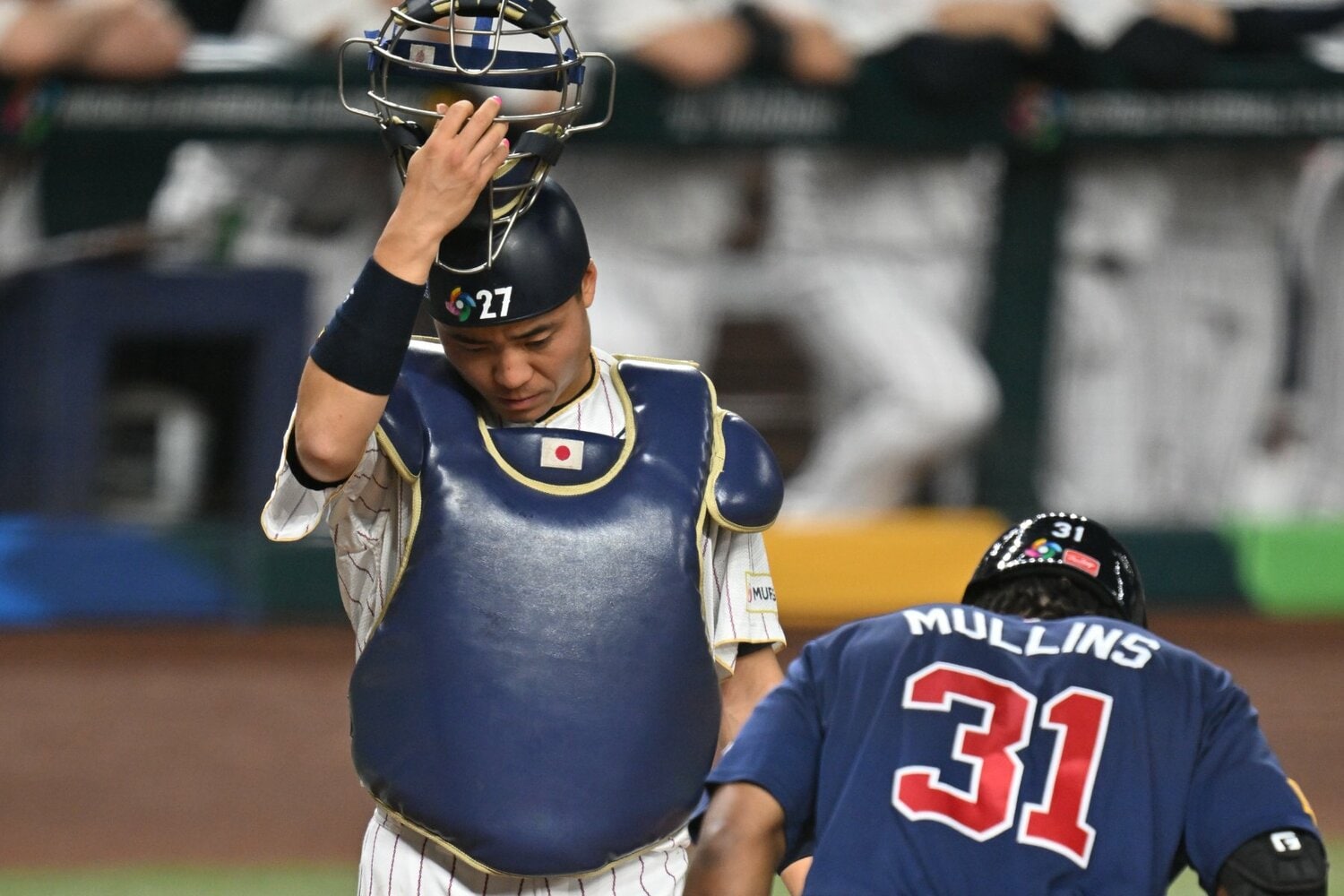 決勝戦で大谷と初めてバッテリーを組んだ中村　©︎Naoya Sanuki