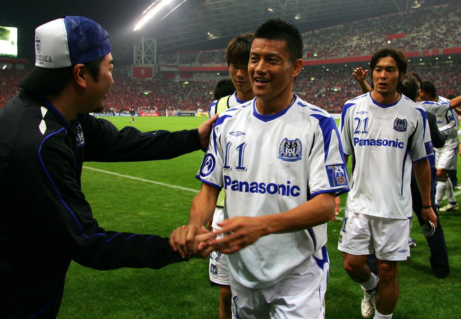 播戸と加地については努力で一流となったことを称えていた　©Getty Images