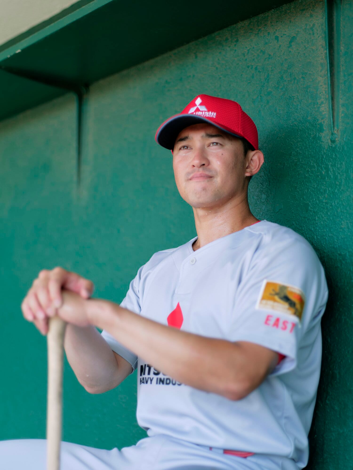 武田健吾（たけだ・けんご）／1994年4月18日生、福岡県出身。自由ケ丘高校卒業後、’13年ドラフト4位でオリックス入団。’17年には97試合出場、打率.295を記録。’19年に中日に移籍も’21年に戦力外通告。’22年に三菱重工Eastに加入し、都市対抗野球で補強選手として同年のENEOSの優勝、’24年は自チームの初優勝に貢献した。183cm、88kg　©Yuki Suenaga