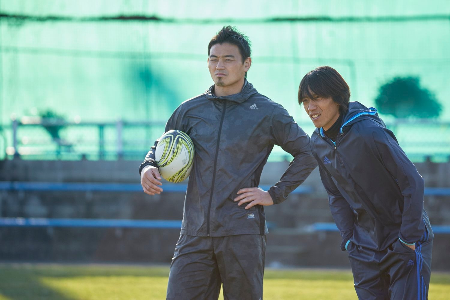 五郎丸歩×中村俊輔　©Tadashi shirasawa