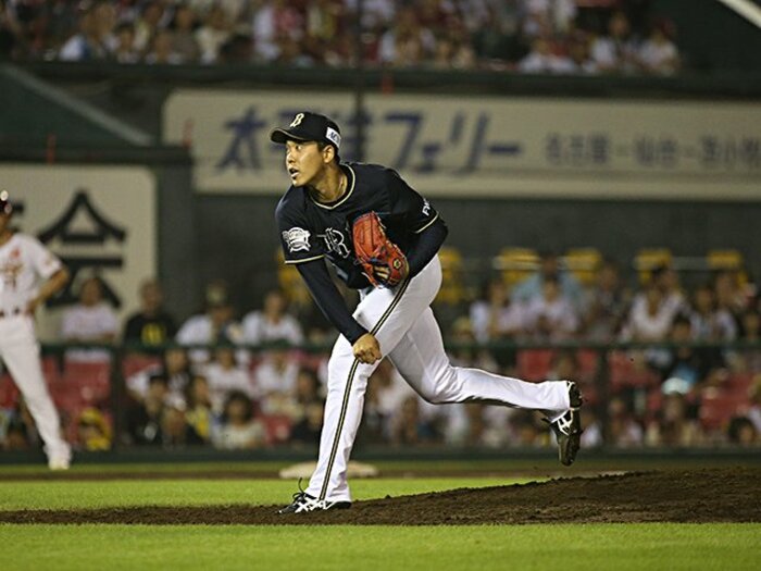崖っぷちにいたオリックス神戸文也。震えたプロ初登板、母への感謝。＜Number Web＞ photograph by Kyodo News