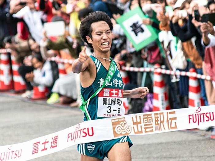 神野不在でも完勝で強さを証明。出雲駅伝で青山学院がまず一冠。＜Number Web＞ photograph by Shunsuke Mizukami