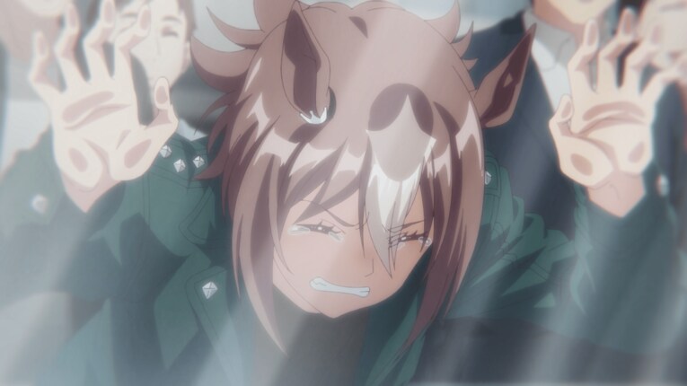 悲願達成に先輩も涙　©2023 アニメ「ウマ娘 プリティーダービー Season 3」製作委員会