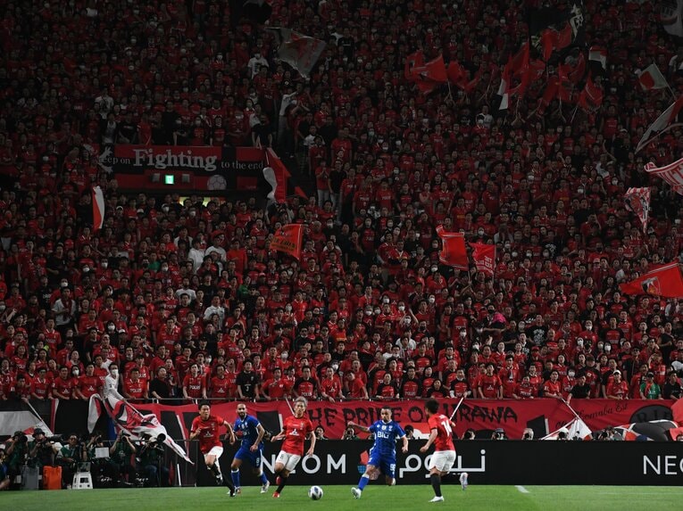 浦和レッズvsアル・ヒラル。試合中の埼玉スタジアム