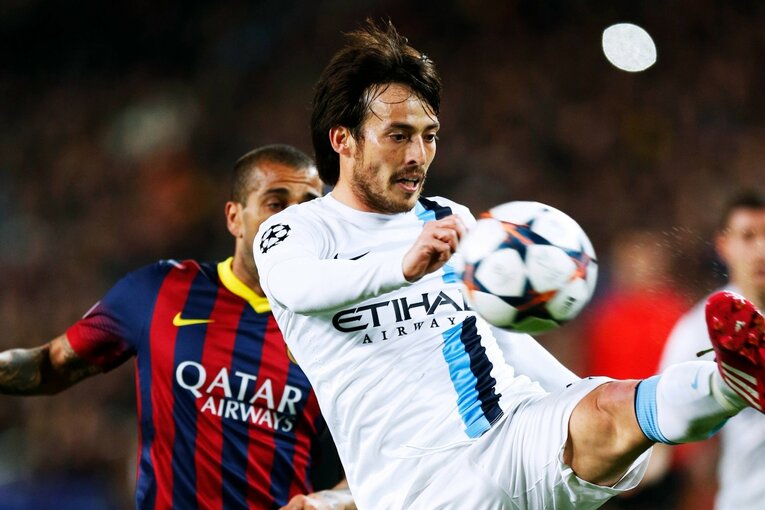 マンチェスター・シティ時代のシルバ　©Daisuke Nakashima