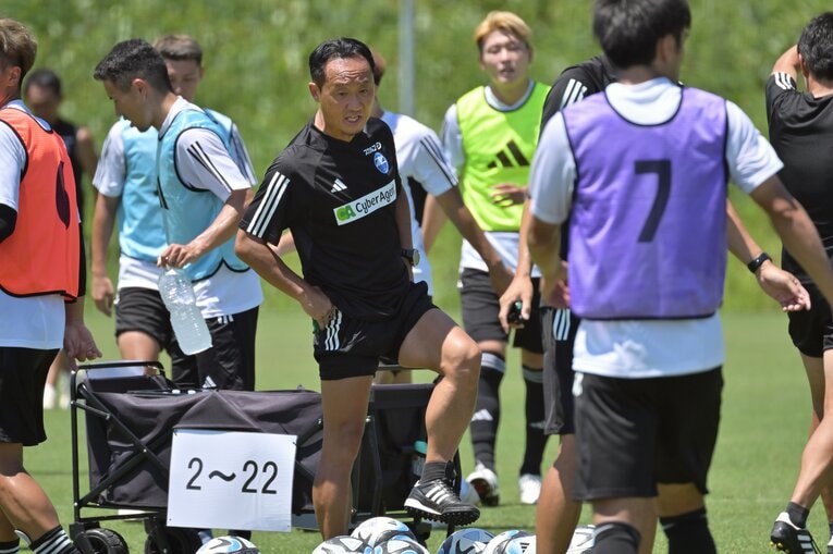 町田の練習グラウンドで　©Hideki Sugiyama