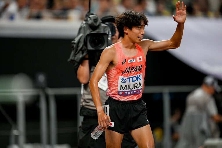 【世界陸上】1組3着で予選を危なげなく通過した三浦。決勝ではどんな走りを見せてくれるか　©Nanae Suzuki