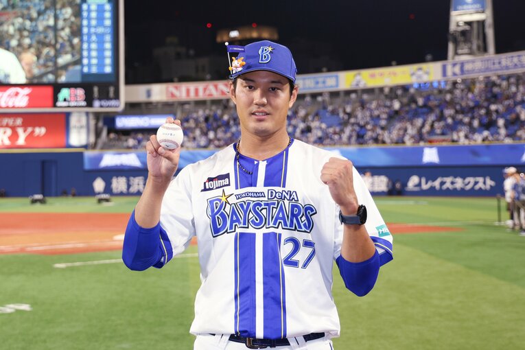 藤浪はNPB復帰後、初白星を挙げた　©JIJI PRESS