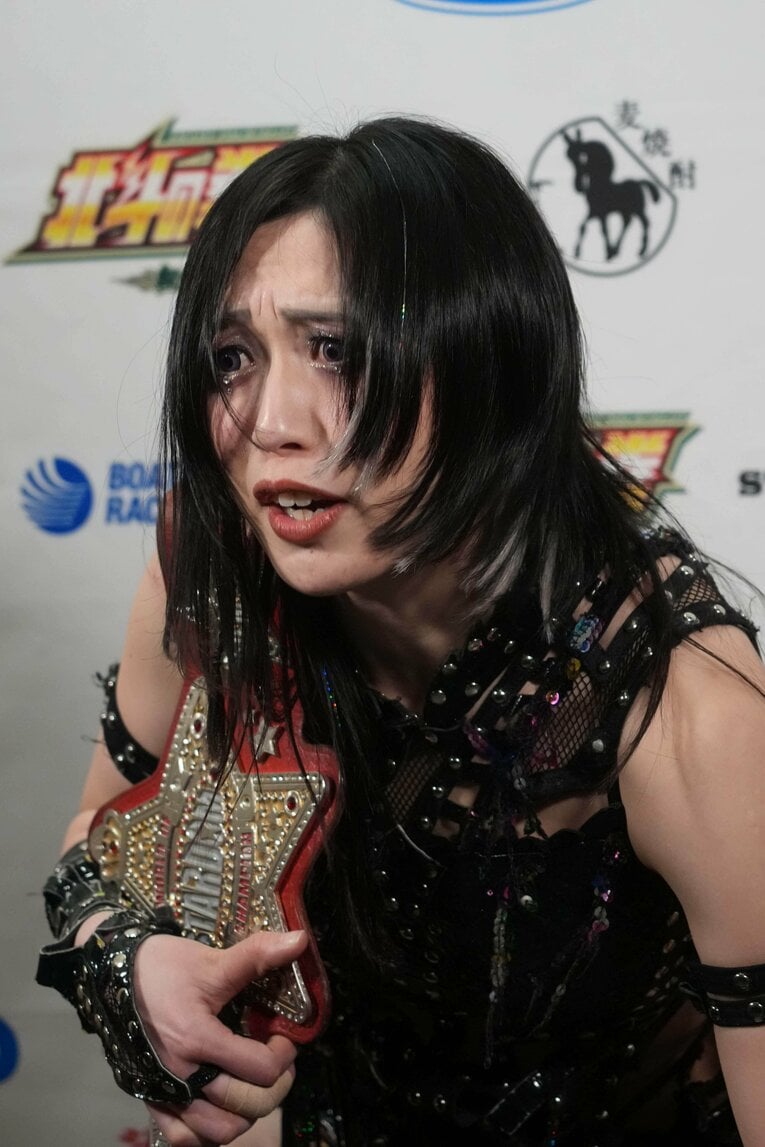 上谷沙弥は小橋建太の「Fortune Dream」でSareee、橋本千紘と3WAYを戦う　©Essei Hara