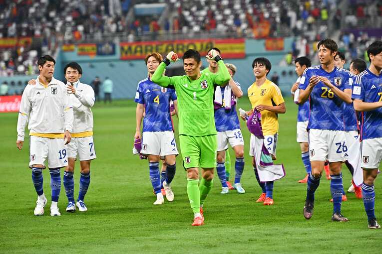 スペイン戦後　©Takuya Kaneko/JMPA