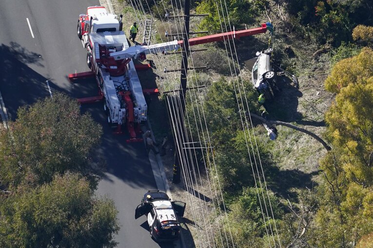 事故現場の上空写真　©︎Getty Images