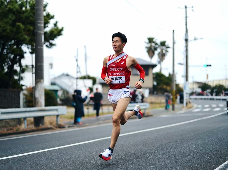 祖父は福岡大で箱根に出場したこともある末次　©Yuki Suenaga