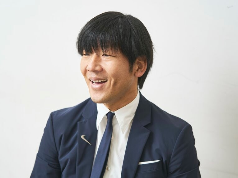 1月22日、都内で引退会見を開いた大黒。直後に独占インタビューに応じた　©Yuki Suenaga