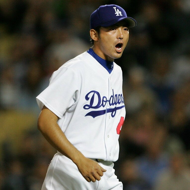 06年4月のカブス戦でメジャー初勝利を挙げた　©JIJI PRESS