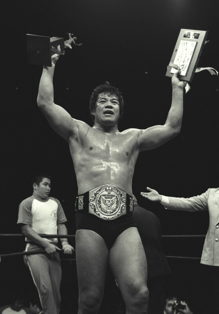 1980年9月、NWAインターナショナル・ジュニア・ヘビー級王者にもなった藤波