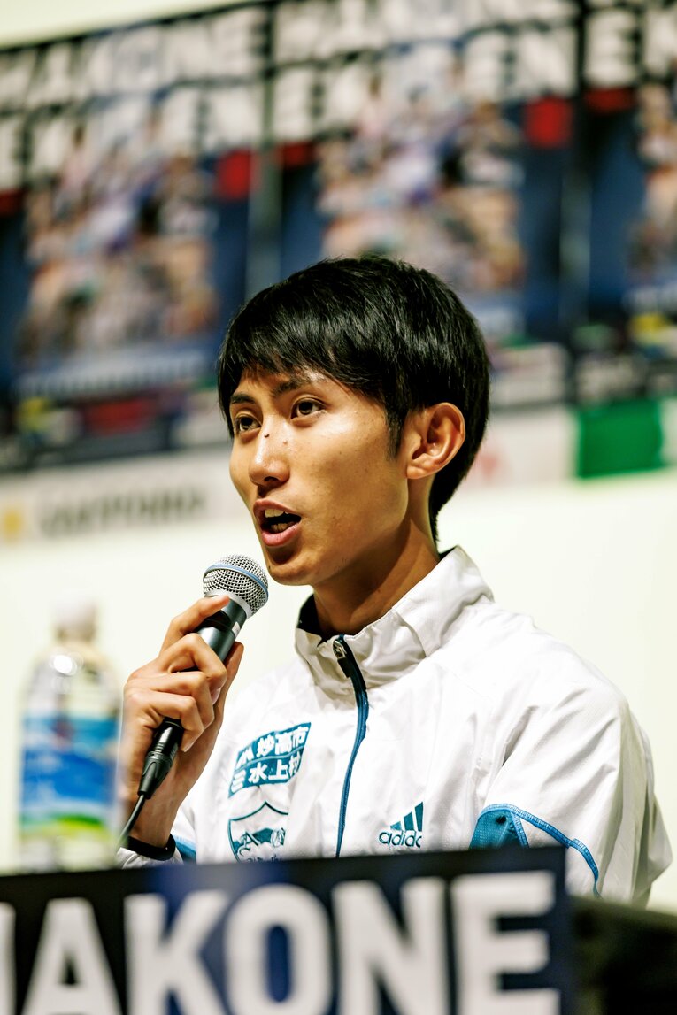 来春から地元・福井でアナウンサーになる田中　©Kiichi Matsumoto