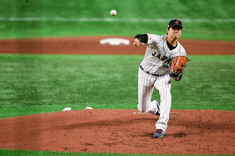 2023年WBC中国戦での大谷　©Nanae Suzuki