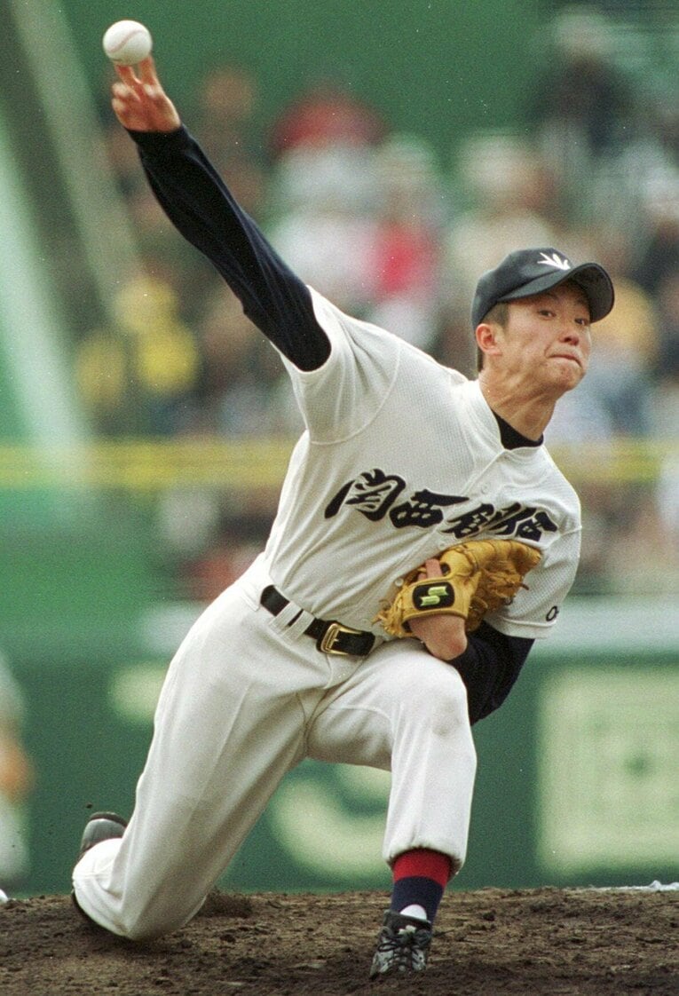 関西創価高時代の野間口。高卒プロか進学か、その決断にも注目が集まっていた　©JIJI PRESS