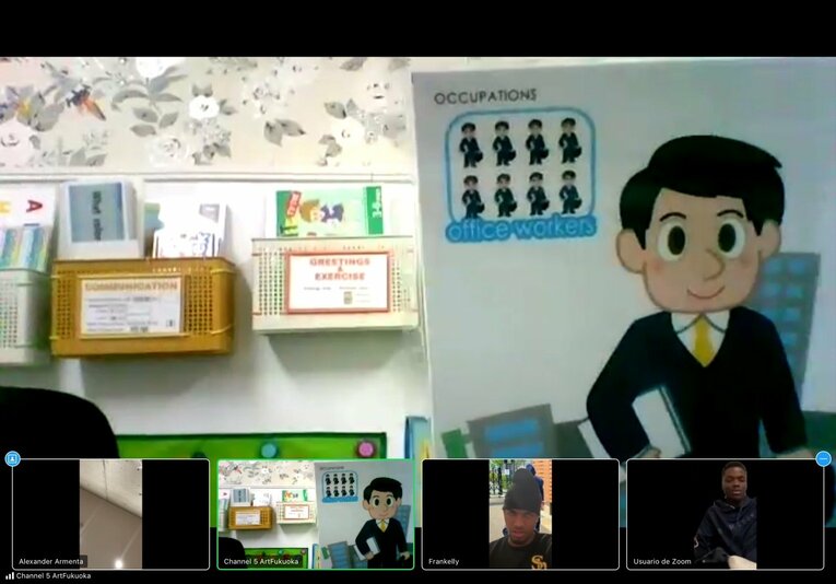 日本語授業風景　写真：球団提供