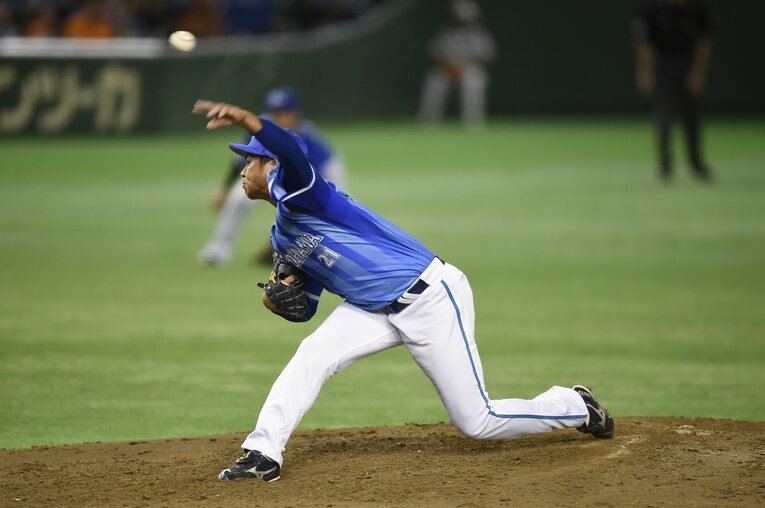 2016年CS第1ステージに登板した今永　©Hideki Sugiyama