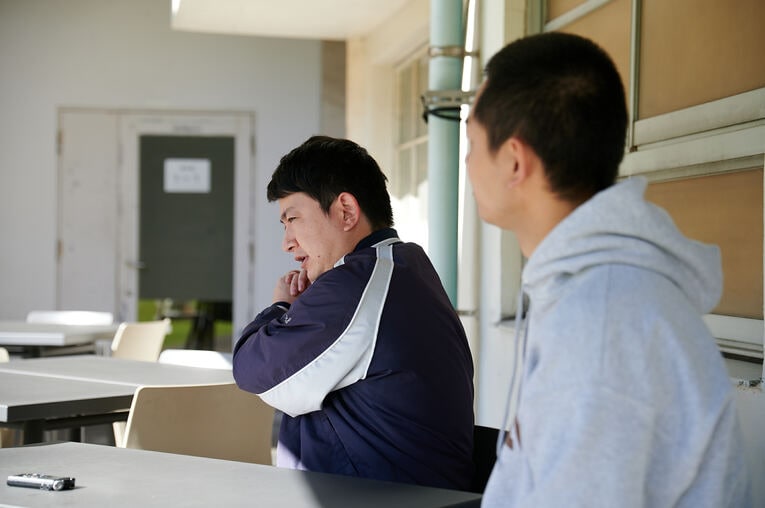 取材風景　©Ichisei Hiramatsu