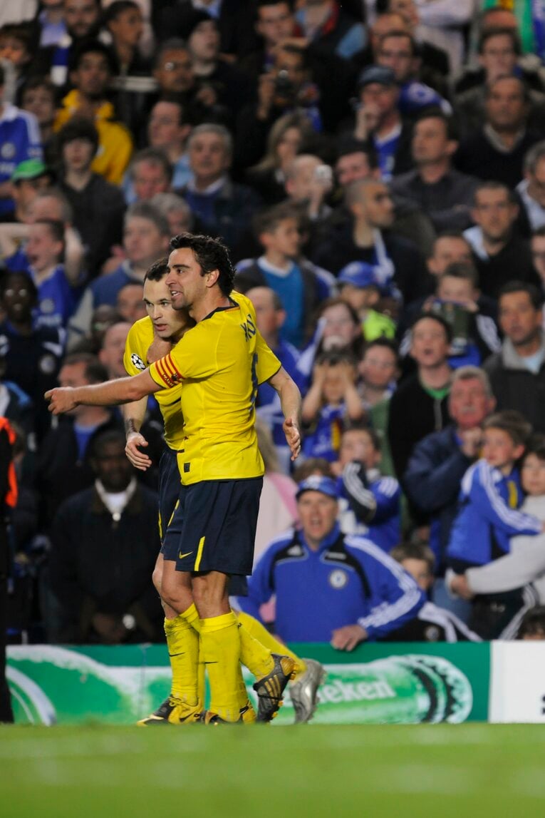 バルサの中盤に君臨したイニエスタとシャビ©Takuya Sugiyama