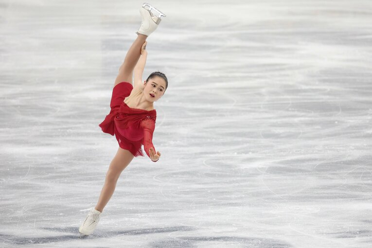最後の大会となった2021年12月の全日本選手権フリーで見せた「トスカ」　©Getty Images