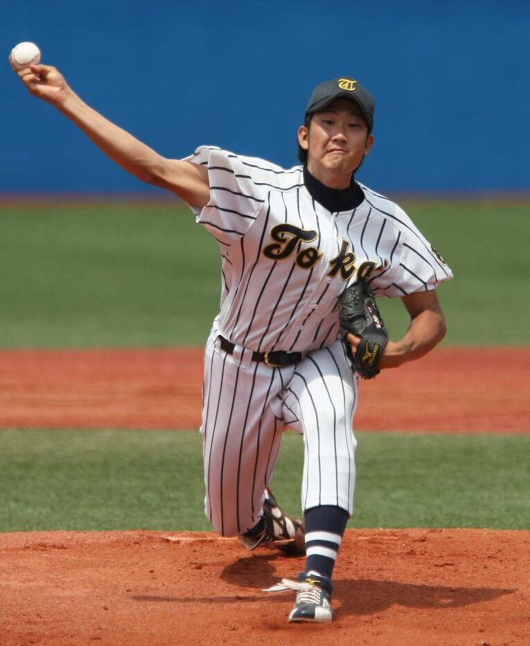 東海大時代の菅野　©JIJI PRESS