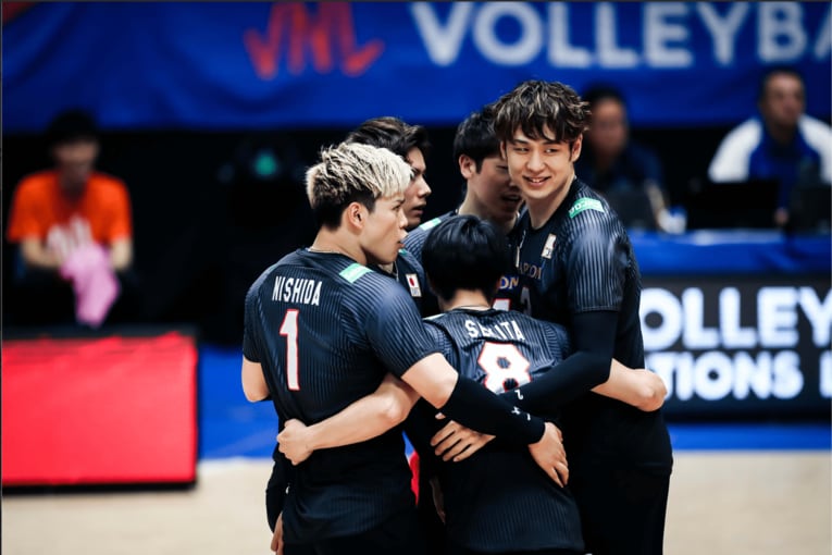 ネーションズリーグ フランス戦　©︎FIVB