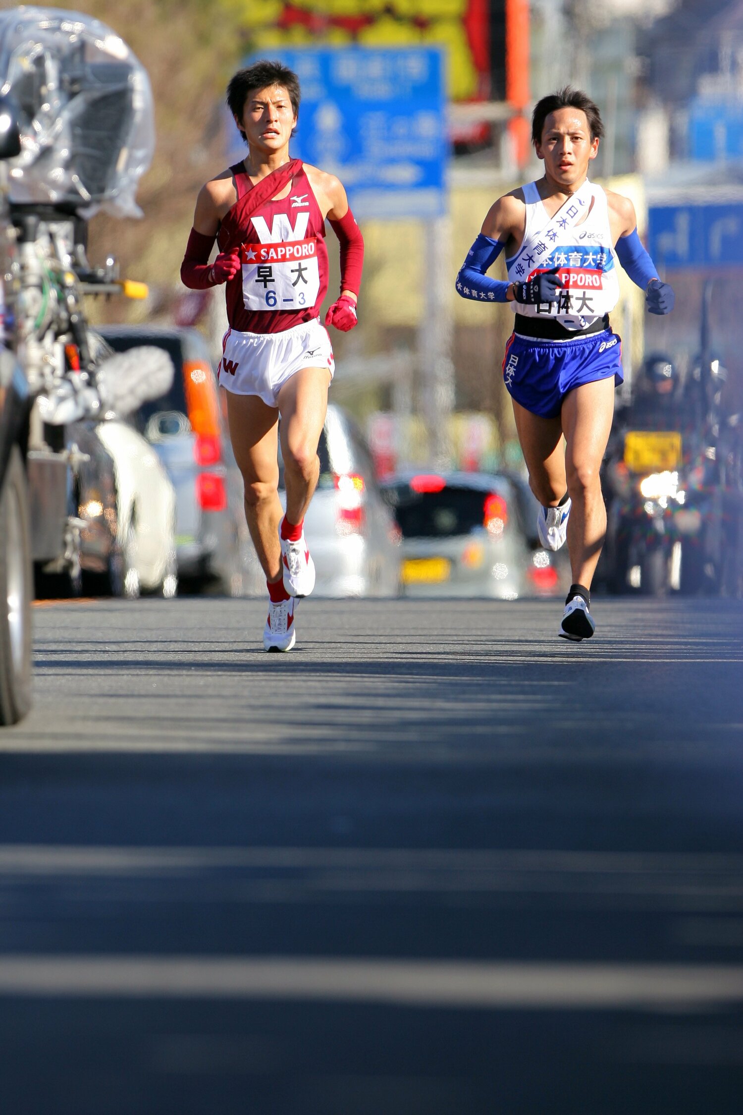 3区で区間賞を獲得した2008年の箱根駅伝　©AFLO SPORT