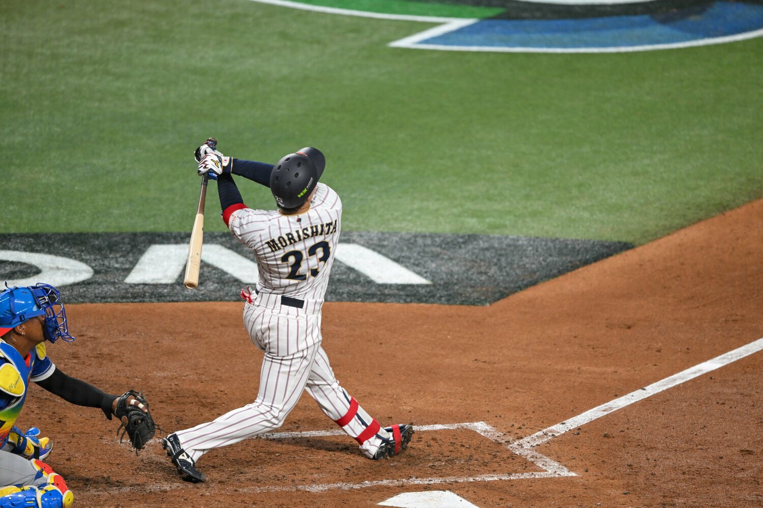 3回、途中出場の森下が勝ち越しの3ランを放ったが…　©Nanae Suzuki