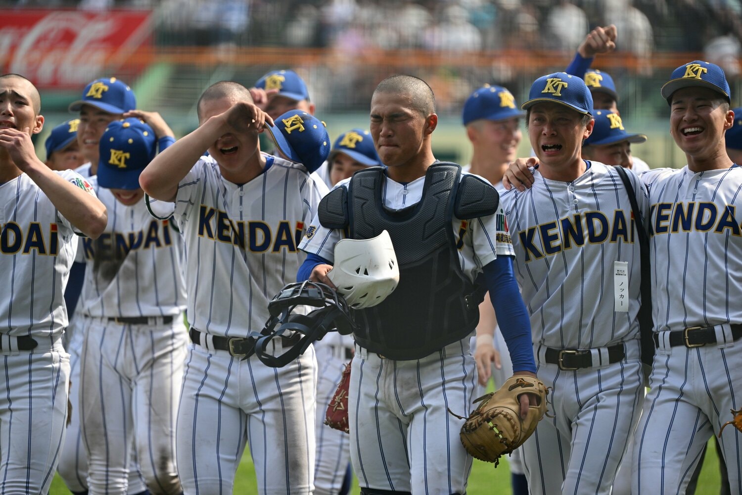 センバツを制した健大高崎は初日に登場。捕手がキャプテンの箱山遥人 ©Hideki Sugiyama