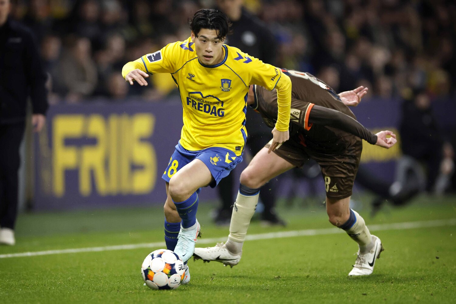 デンマークの地で力を育み、来季からドイツ挑戦となる鈴木唯人　©Ritzau Scanpix/JIJI PRESS