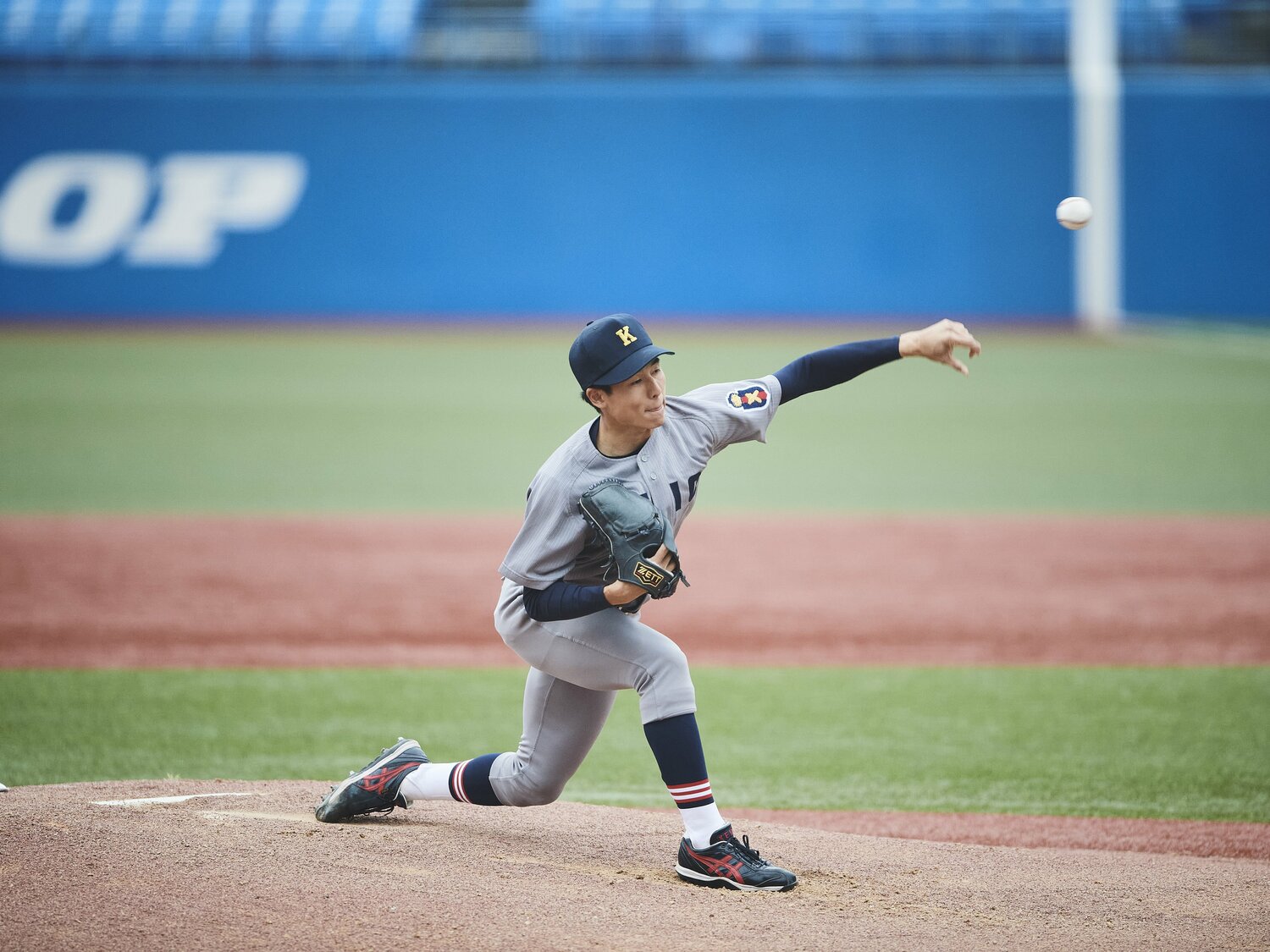 抜群の制球力で相手打線を手玉に取った増居 ©Yuki Suenaga