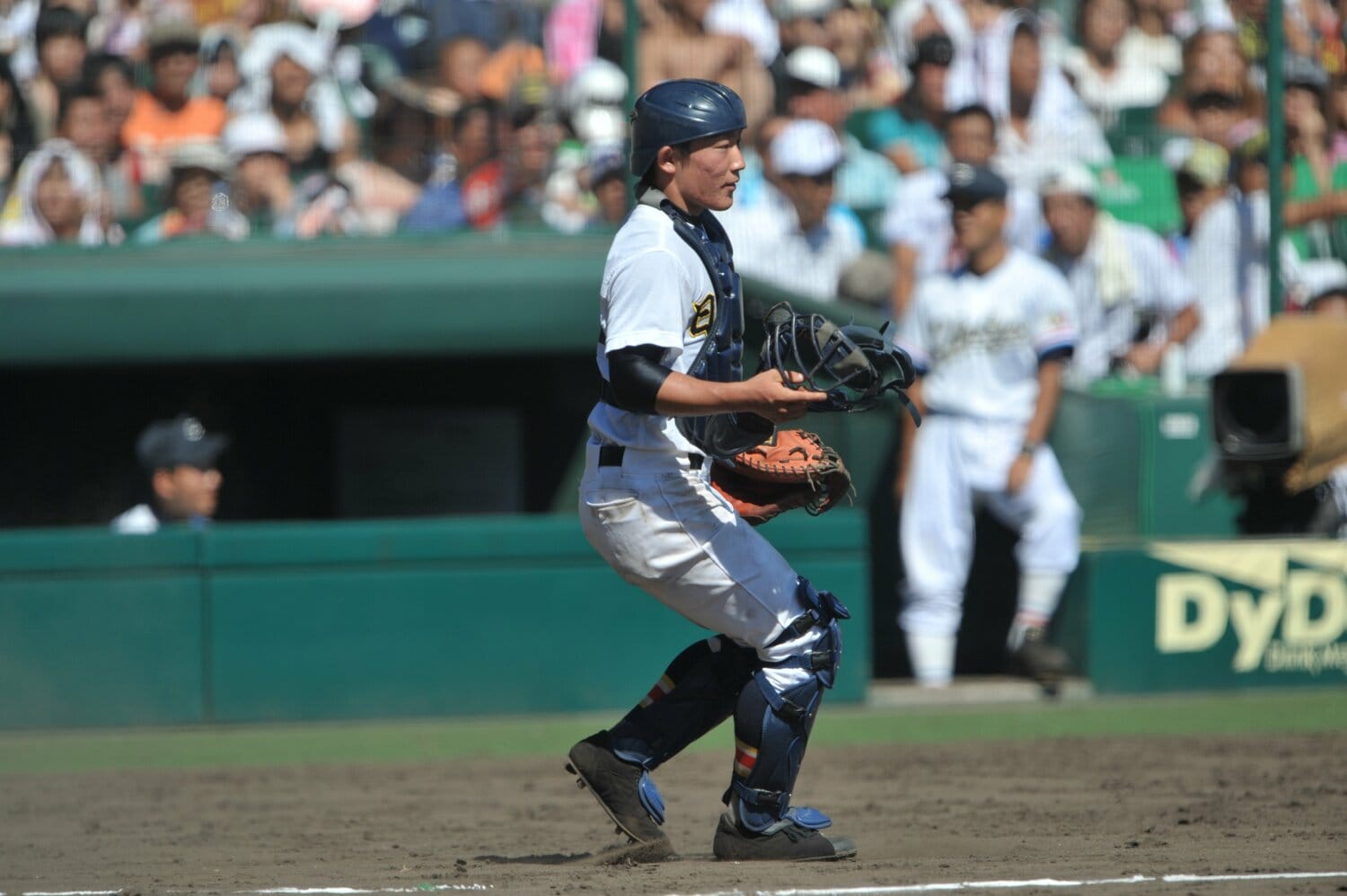 捕手を務めた若林。伊藤からは絶大な信頼感を置かれていた ©︎BUNGEISHUNJU