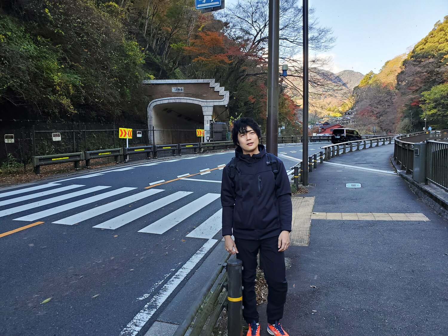 5区の名所のひとつだった函嶺洞門前で　©Number Web