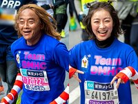 東京マラソン2023をチャリティランナーとして完走した北澤豪と女優・高田夏帆の共通の思い「もっと支援の輪を広げたい！」