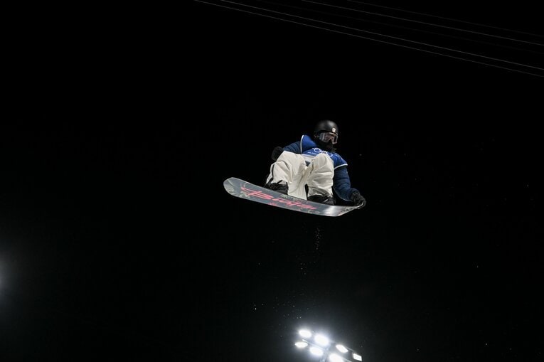 予選での平野歩夢の滑り　©Nanae Suzuki/JMPA