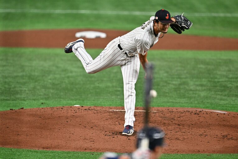 WBC韓国戦のダルビッシュの投球　©︎Naoya Sanuki