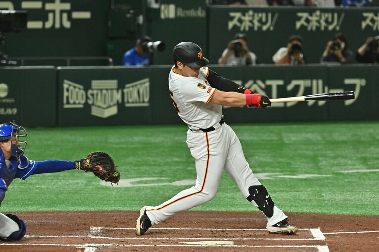 巨人時代の岡本　©Hideki Sugiyama